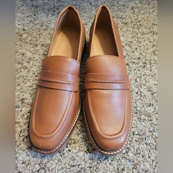 Madewell NEW The Corinne brown lug sole loafer. size 9 - Picture 1 of 6